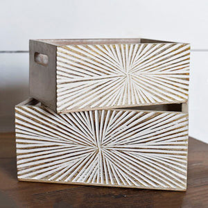 Wooden Starburst Box