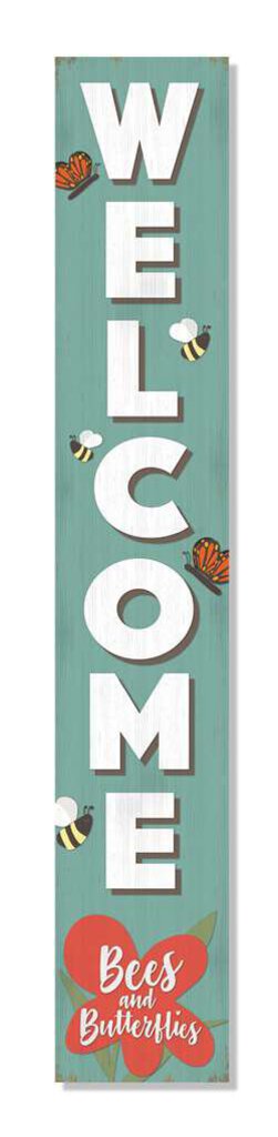 Bees & Butterflies Porch Board