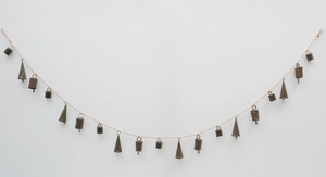 Holiday Metal Bell Garland