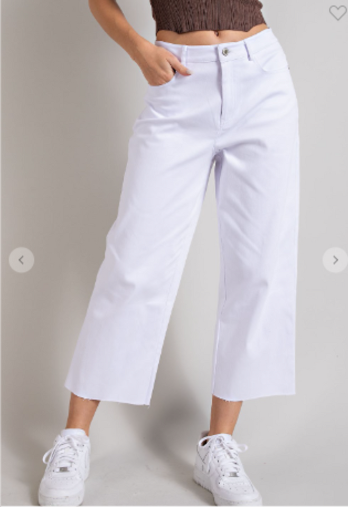 Straight Leg Cropped Pant