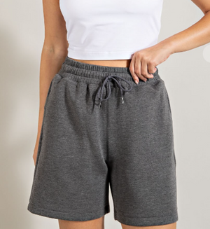 Super Soft Shorts with Pockets Charcoal
