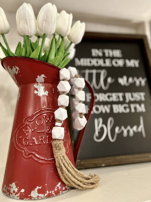 Red Metal Pitcher