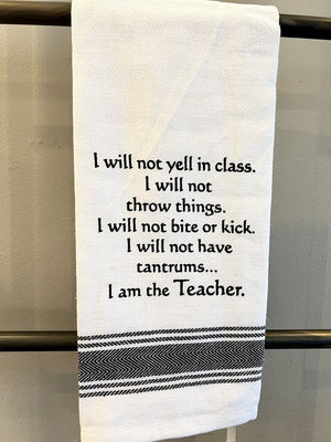 I'm a Teacher Towel