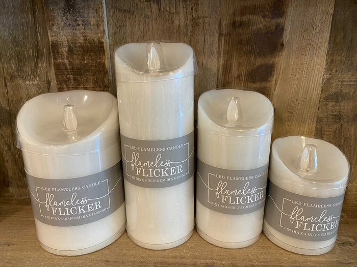 White LED Flameless Candle