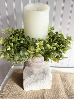 Whitewash Chunky Pillar Stand
