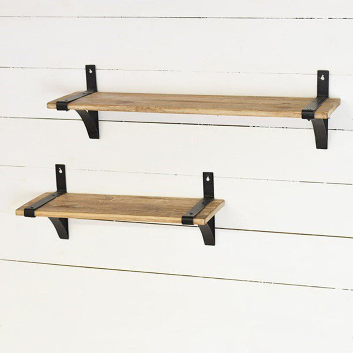 PDH Wood Shelves w Metal Brackets HX14115 Small