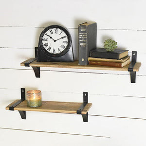 PDH Wood Shelves w Metal Brackets HX14115 Small
