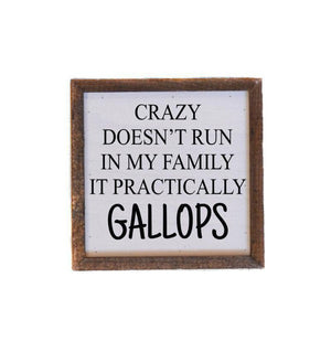 Crazy Family Sign