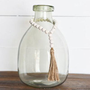 White Tassel Beads