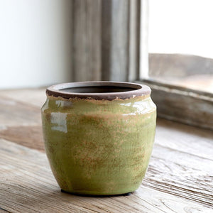 Chartreuse Glazed Ginger Jar