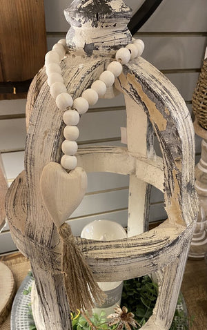 Wood Heart Beads