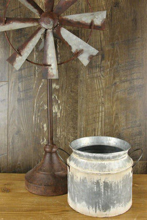 Metal Short Milk Can