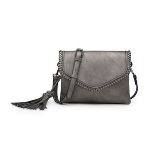 Pewter Whipstitch Crossbody