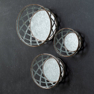 Galvanized Metal Woven Basket