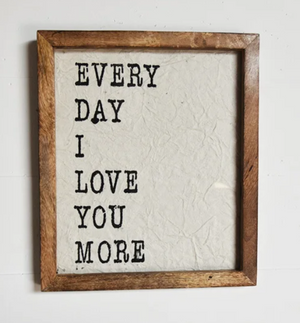 Love You More Wall Art