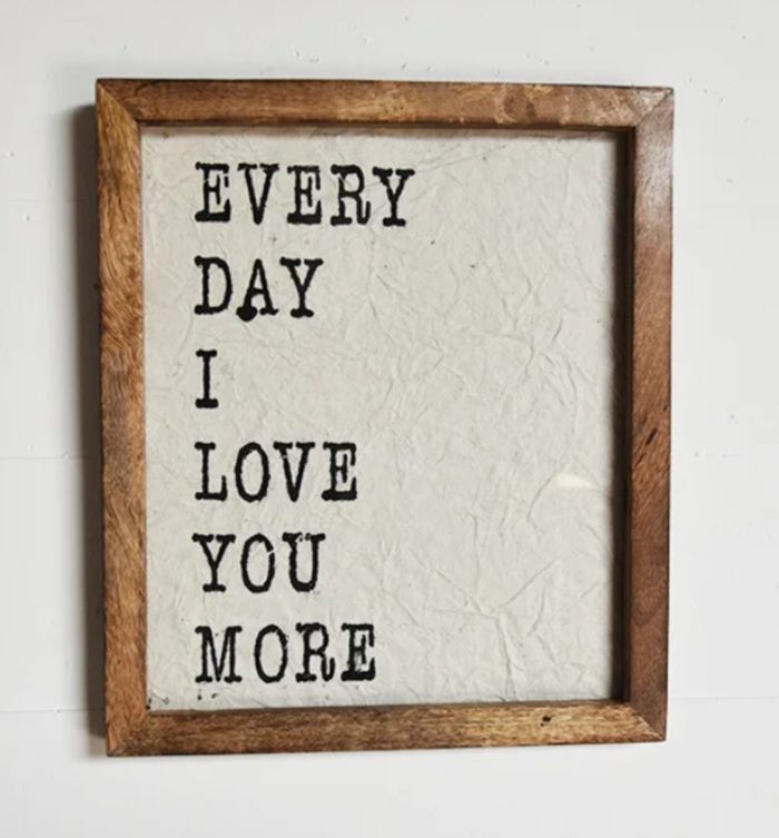 Love You More Wall Art