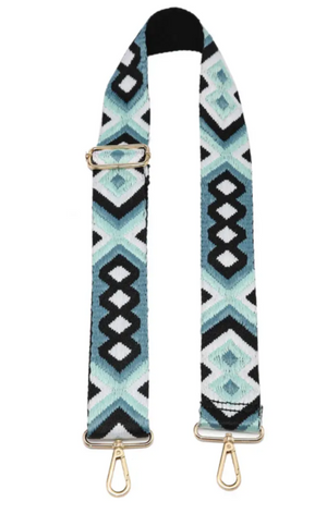 Teal Boho Guitar Strap