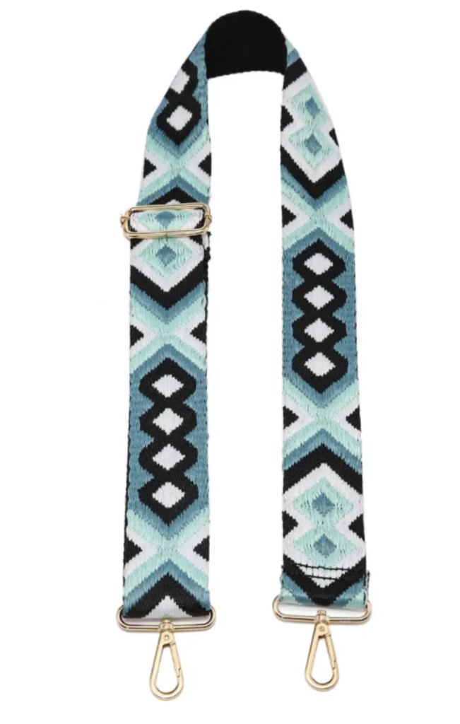 Teal Boho Guitar Strap