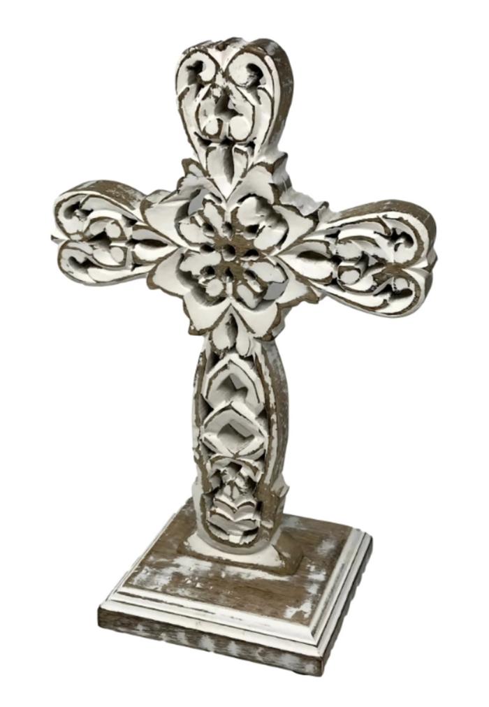 Distressed Table Top Cross