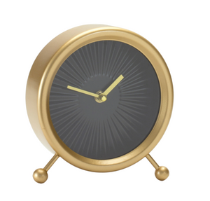 Black & Gold Desk Clock