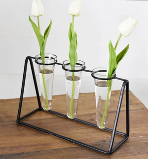 Small Triple Stem Vase