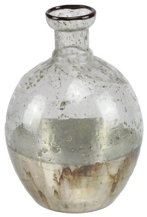 Antique Finish Glass Vase