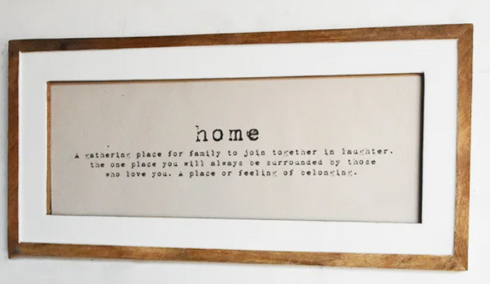Home Meaning Wall Art