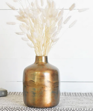 Antique Finish Iron Vase