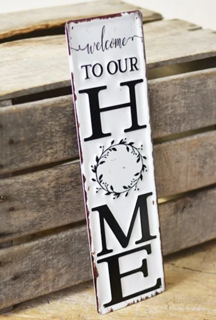 Tin Home Sign