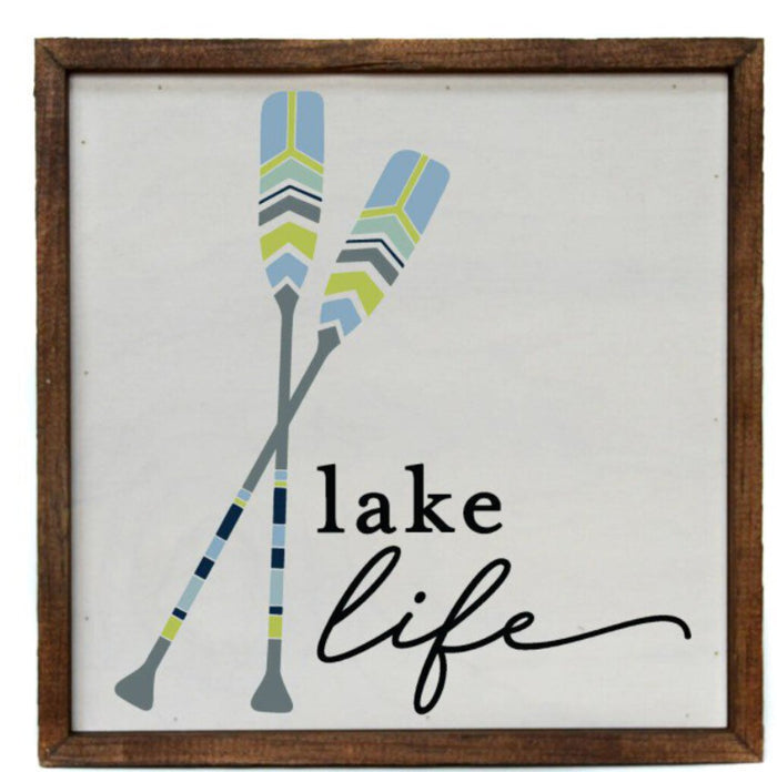 Lake Life Paddles Sign
