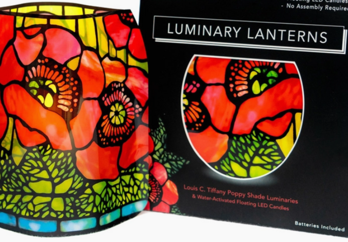 Louis C Tiffany Poppies Luminary