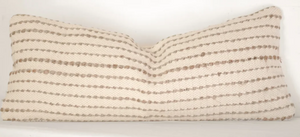 Ivory Cotton & Jute Lumbar Pillow