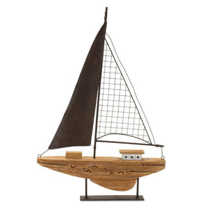 Wood & Metal Sailboat
