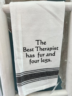 The Best Therapist has Fur Towel