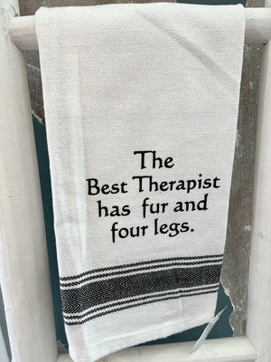 The Best Therapist has Fur Towel