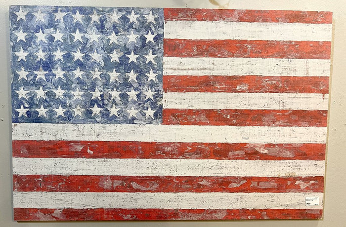 Weathered American Flag Wall Art