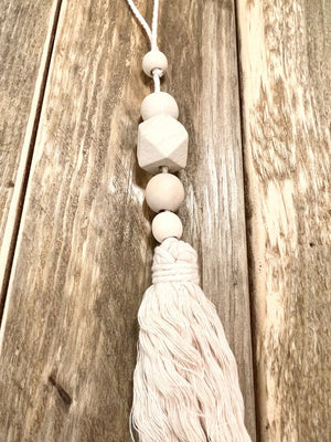 Natural Bead Tassel