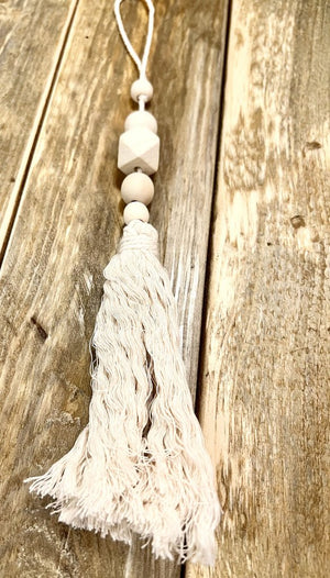 Natural Bead Tassel