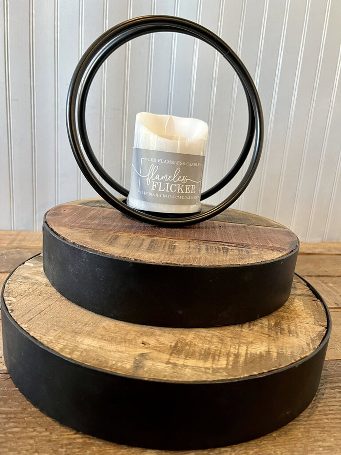 Reclaimed Wood & Iron Riser