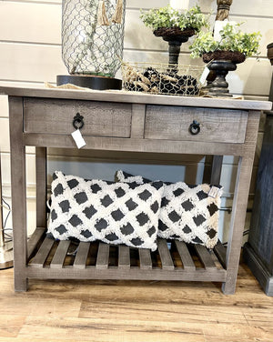 Dark Grey Small Sofa Table