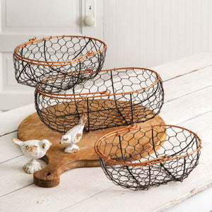 Black/Copper Wire Basket
